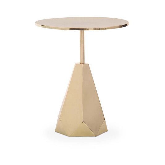 Amira Shiny Gold Side Table