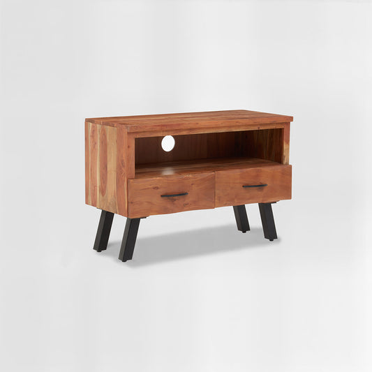 Nashik Two Drawer Acacia Wood Media Unit
