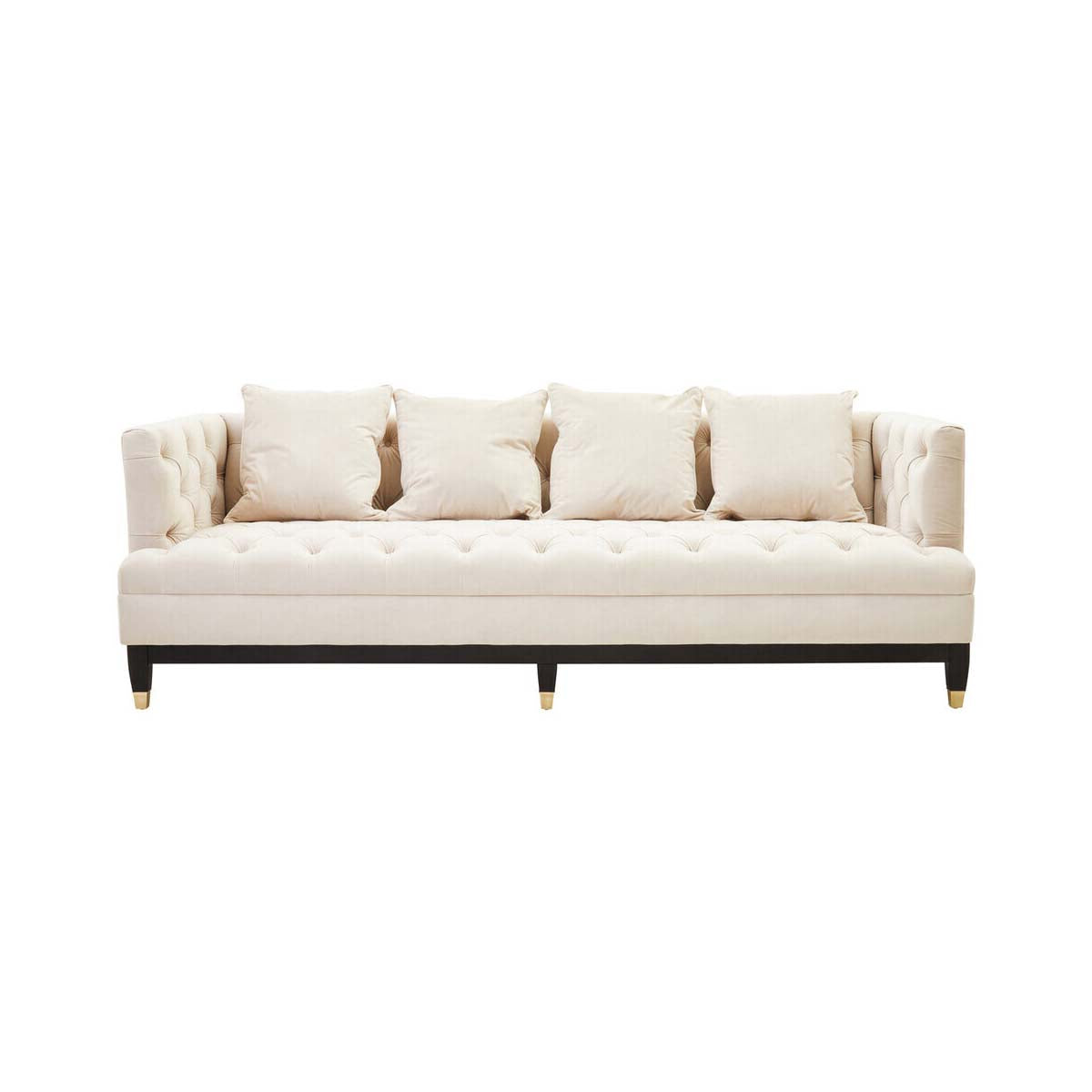 Sefira 3 Seat Viola Sand Fabric Sofa