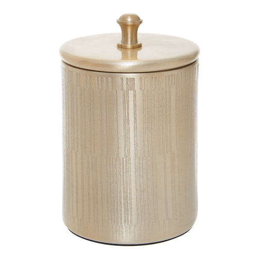 Allegra Champagne Finish Bathroom Jar