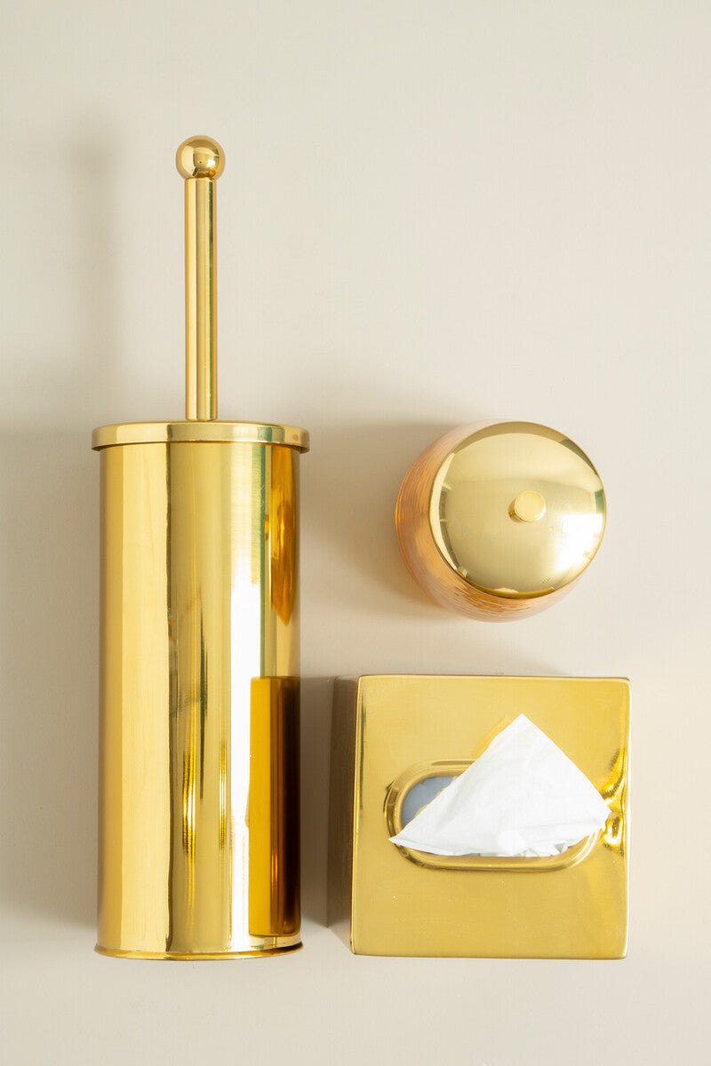 Allegra Gold Finish Tissue Box