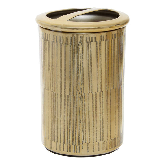 Allegra Line Effect Gold Toothbrush Holder