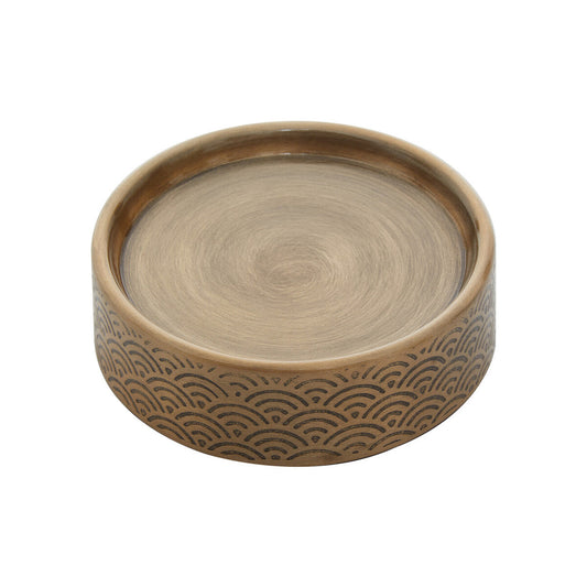Allegra Etched Metallic Soap Dish