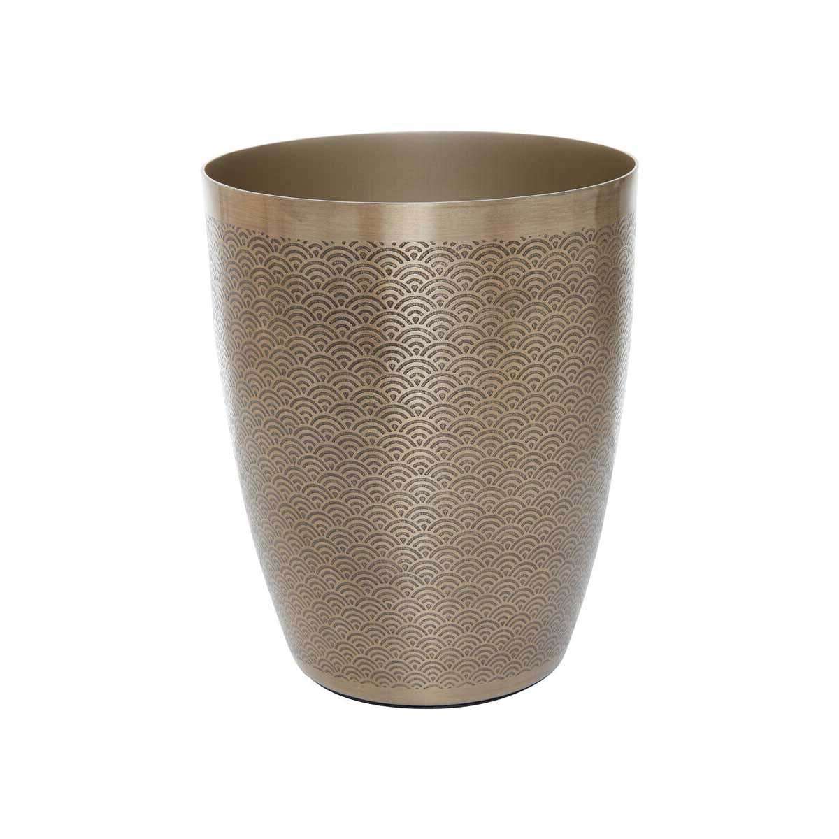 Allegra Etched Detail Aluminium Waste Bin