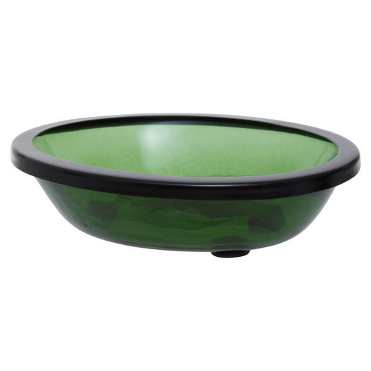 Allegra Kiara Green Glass Soap Dish