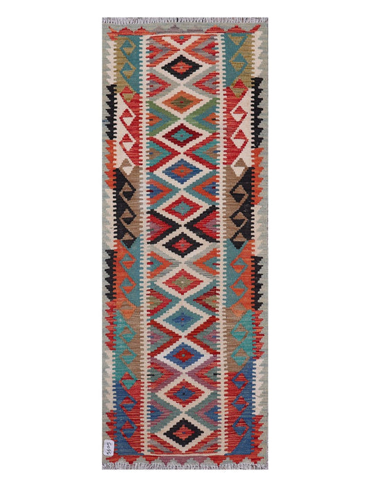 Maimana Afghanistan Kilim Rug - 190 x70 cm