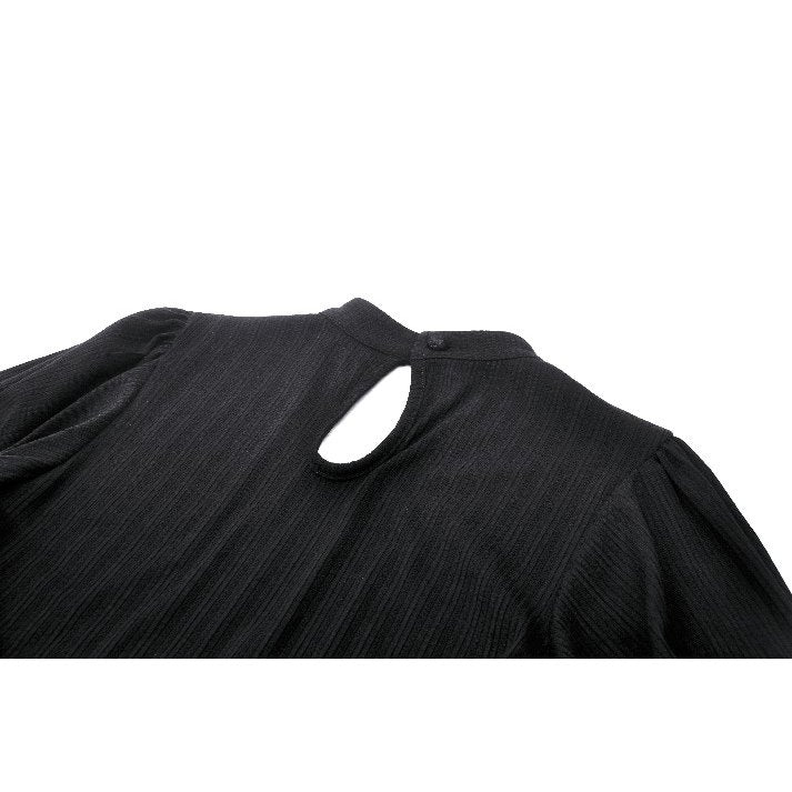 Dark in Love Avalon Gothic Embroidered Puff Sleeve Top