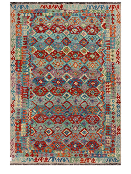 Maimana Afghanistan Kilim Rug - 288 x195 cm