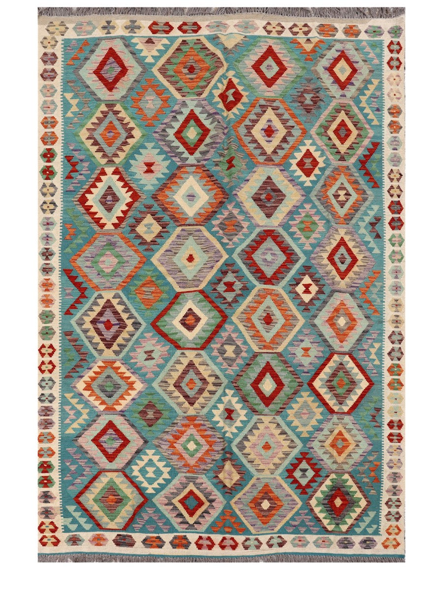 Maimana Afghanistan Kilim Rug - 302 x200 cm