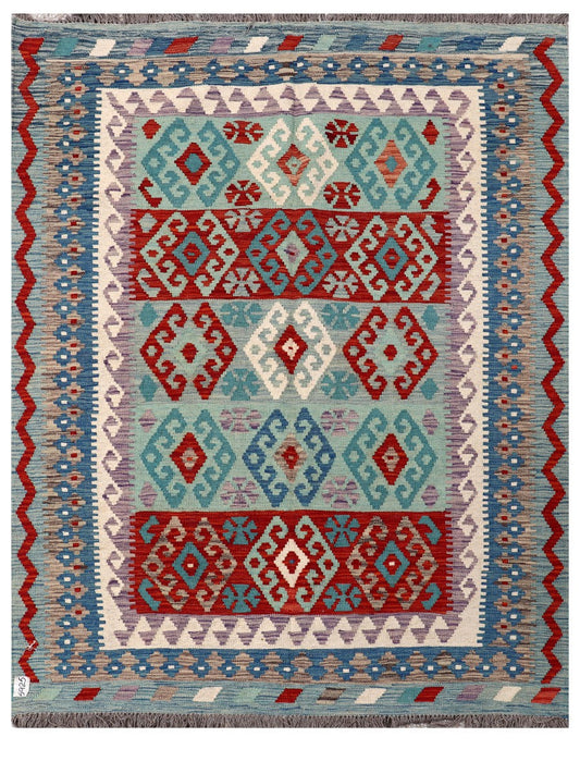 Maimana Afghanistan Kilim Rug - 205 x157 cm