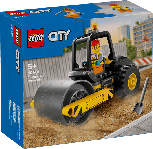 Lego City 60401 Construction Steamroller Toy Playset for Ages 5 and Up