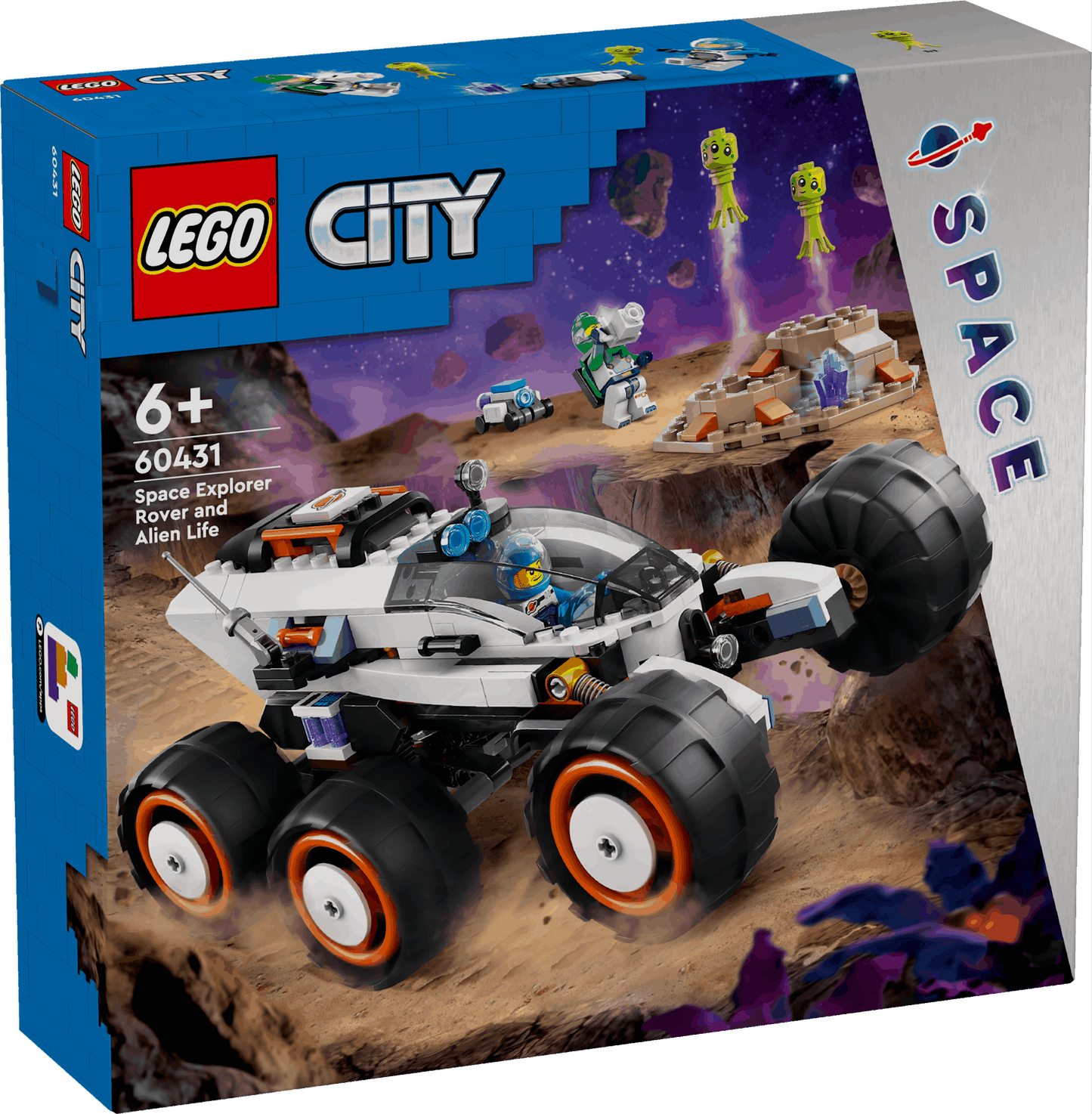 Lego City Space 60431 Space Explorer Rover & Alien Life for Ages 6+