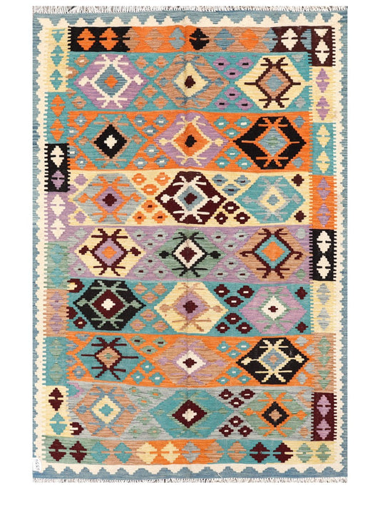 Maimana Afghanistan Kilim Rug - 248 x164 cm