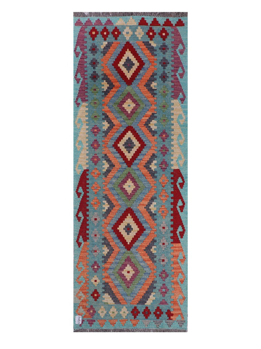 Maimana Afghanistan Kilim Runner - 240 x 86 cm
