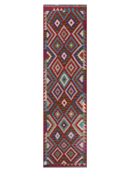 Maimana Afghanistan Kilim Runner - 291 x 78 cm