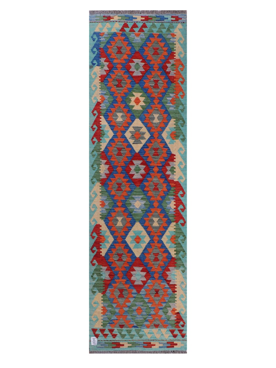 Maimana Afghanistan Kilim Runner - 287 x 82 cm