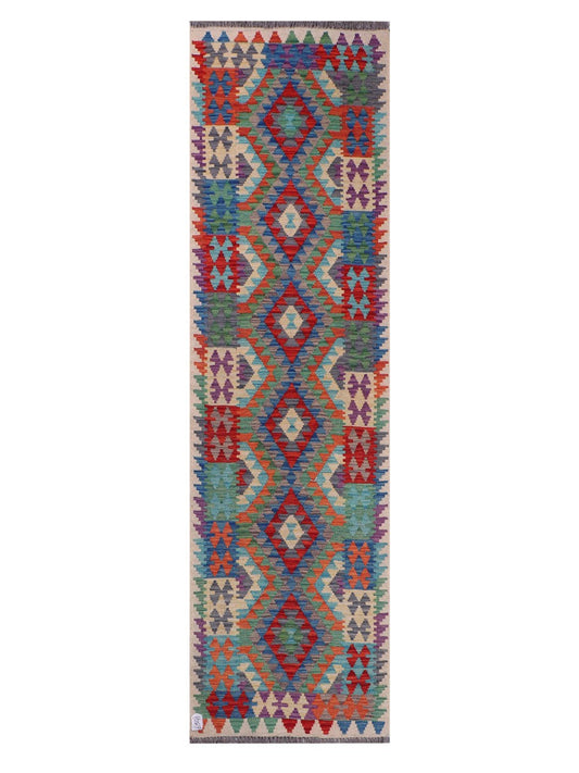 Maimana Afghanistan Kilim Runner - 288 x 81 cm