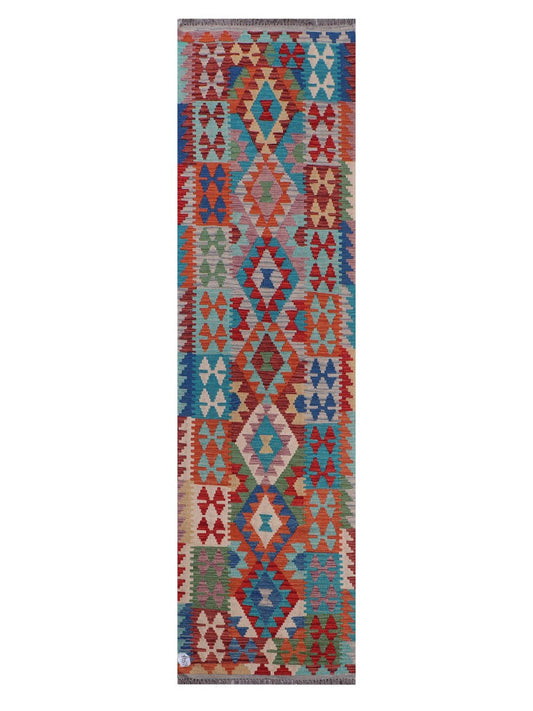 Maimana Afghanistan Kilim Runner - 287 x 77 cm