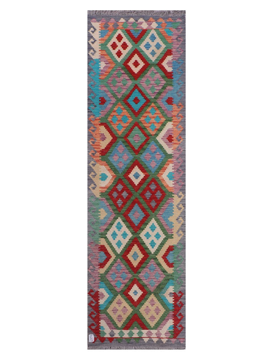 Maimana Afghanistan Kilim Runner - 297 x 86 cm