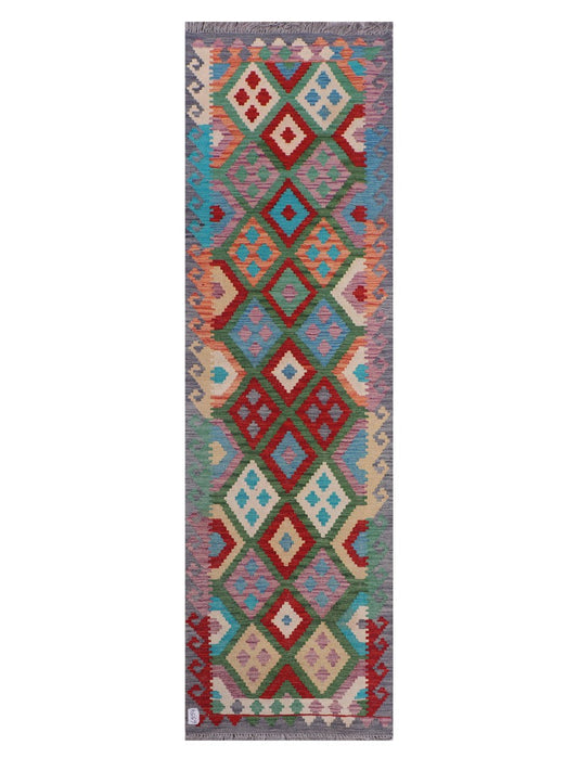 Maimana Afghanistan Kilim Runner - 297 x 86 cm