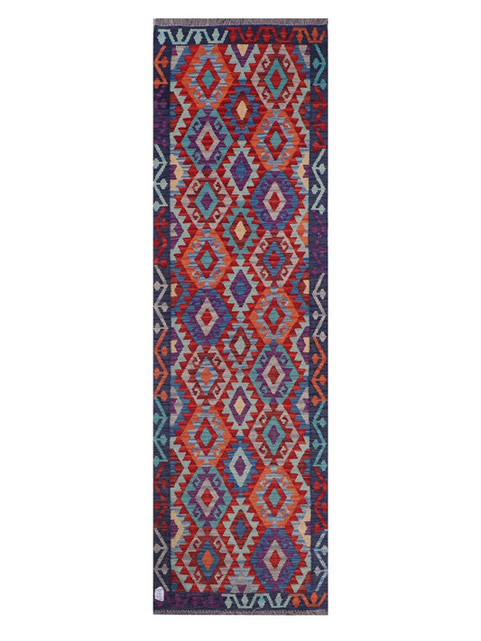 Maimana Afghanistan Kilim Runner - 283 x 83 cm