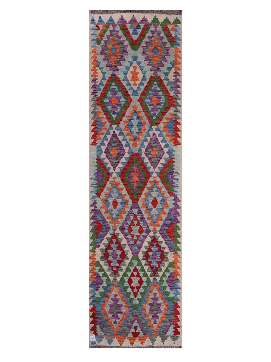 Maimana Afghanistan Kilim Runner - 289 x 80 cm