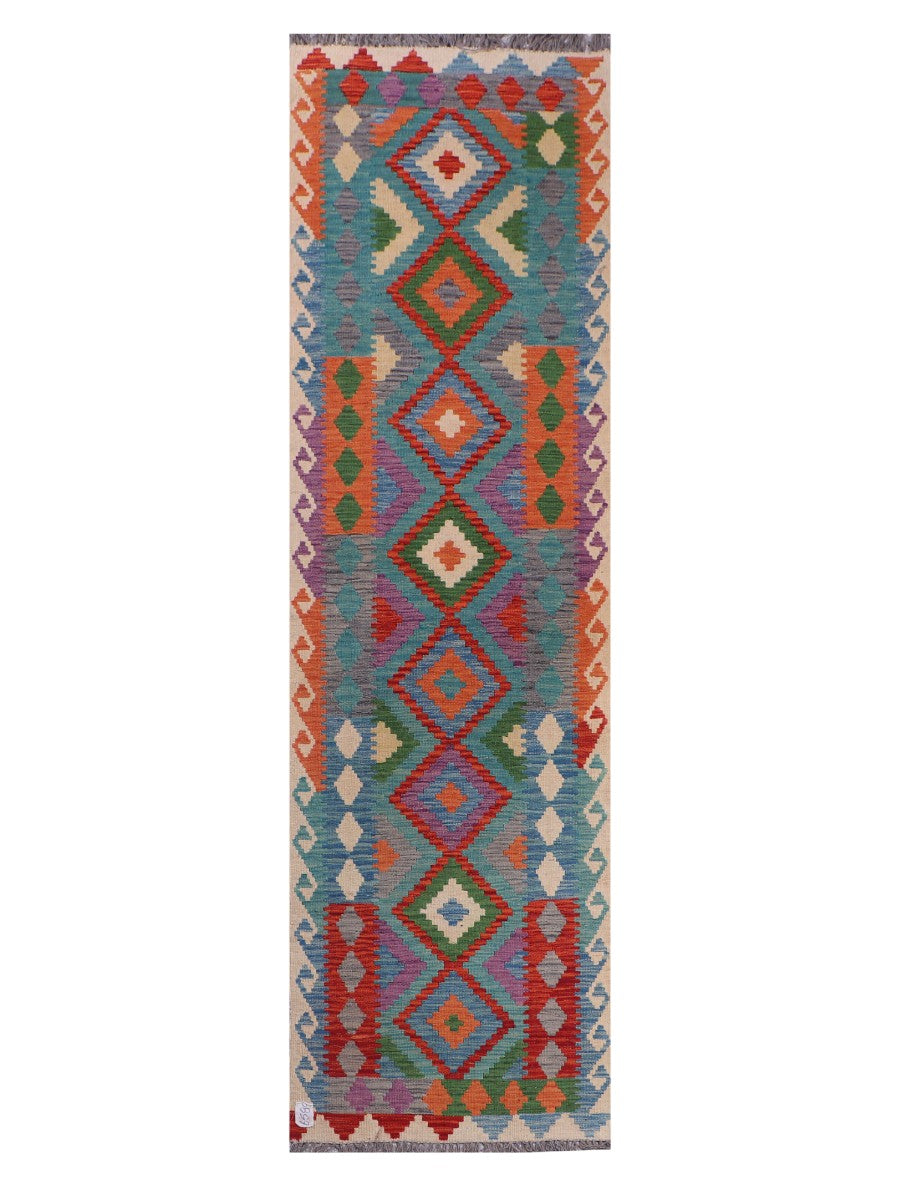 Maimana Afghanistan Kilim Runner - 285 x 82 cm