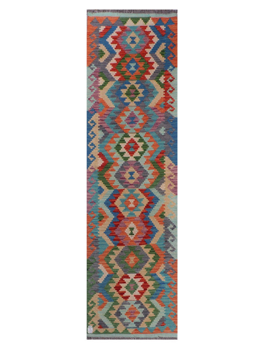 Maimana Afghanistan Kilim Runner - 286 x 79 cm