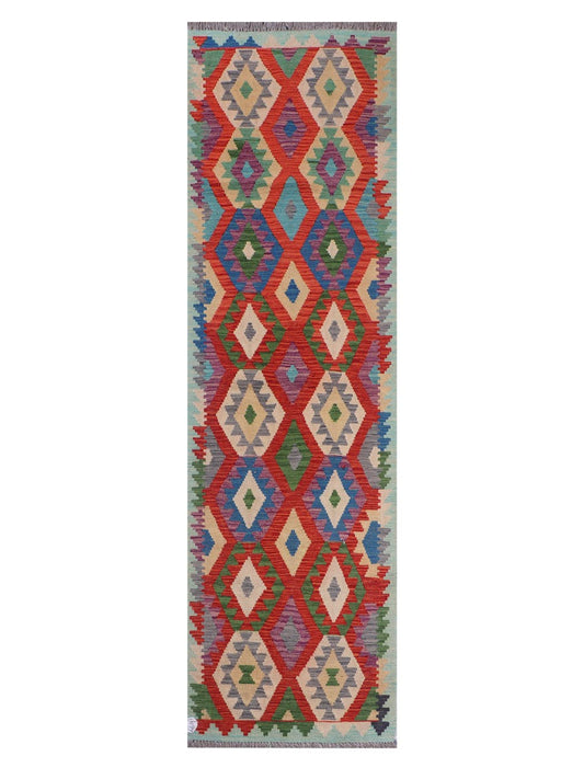 Maimana Afghanistan Kilim Runner - 291 x 84 cm