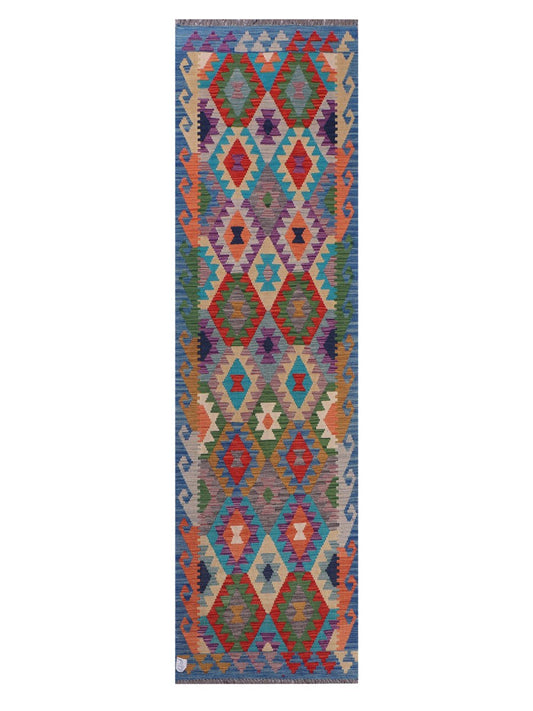 Maimana Afghanistan Kilim Runner - 290 x 80 cm