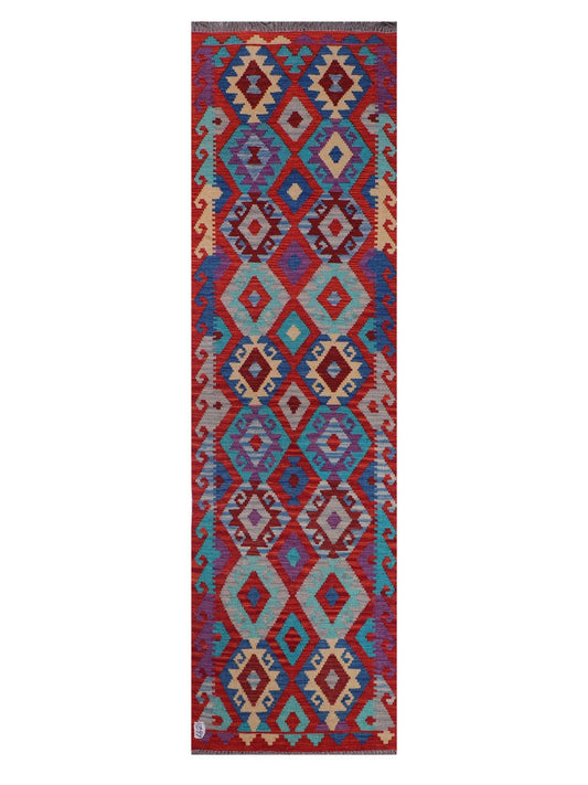 Maimana Afghanistan Kilim Runner - 288 x 81 cm