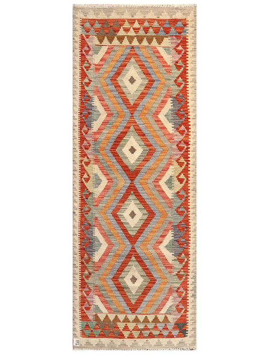 Maimana Afghanistan Kilim Rug - 210 x77 cm