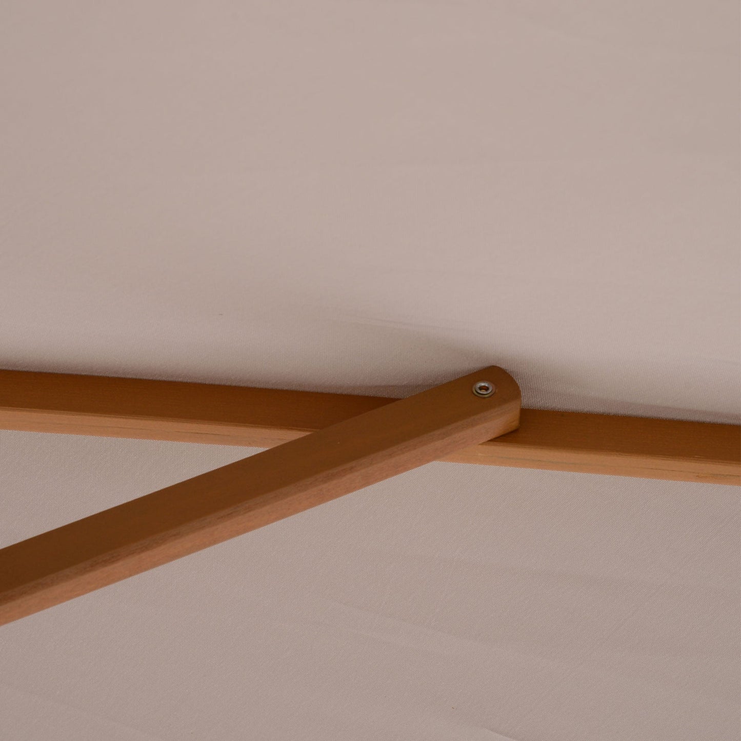 2 x 3m Wooden Garden Parasol Umbrella Outdoor Sun Shade Canopy