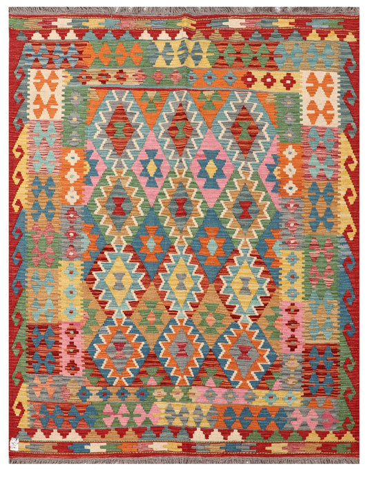 Maimana Afghanistan Kilim Rug - 207 x159 cm