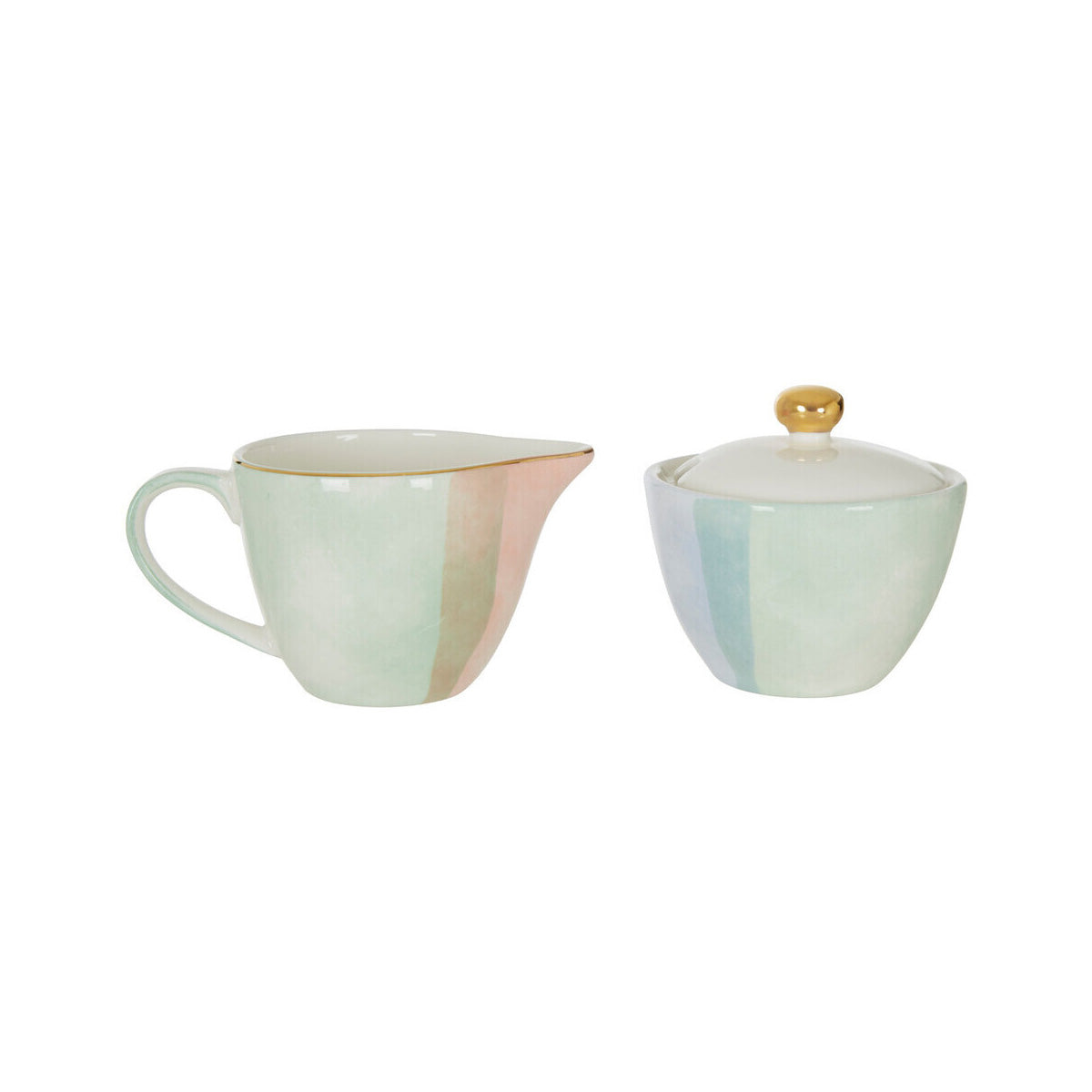 Colour Of Paradise Sugar Pot And Creamer