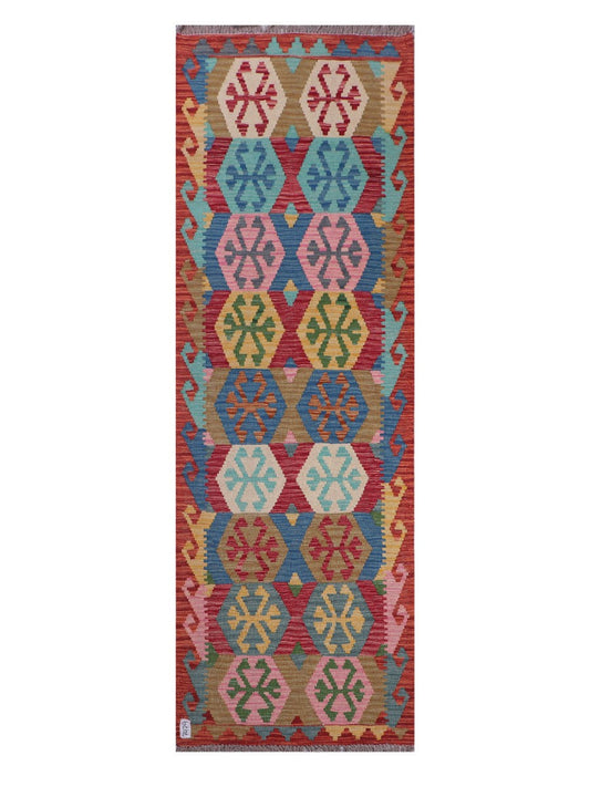Maimana Afghanistan Kilim Runner - 249 x 82 cm