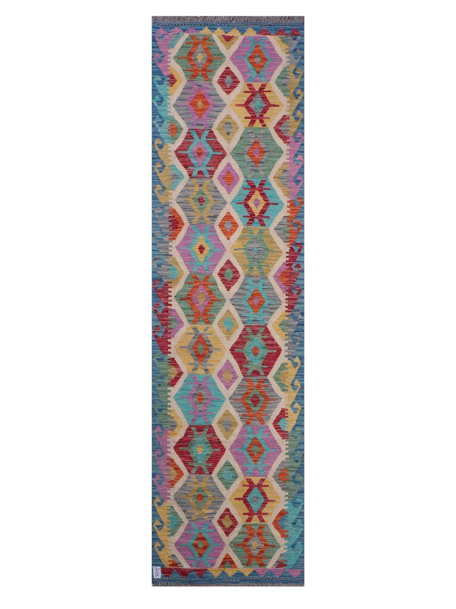Maimana Afghanistan Kilim Runner - 298 x 79 cm
