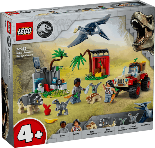 Lego Jurassic World 76963 Baby Dinosaur Rescue Center for Ages 4 & Up