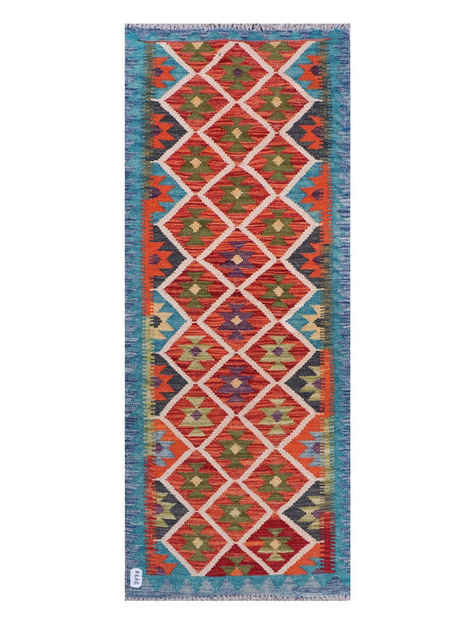 Maimana Afghanistan Kilim Rug - 189 x74 cm