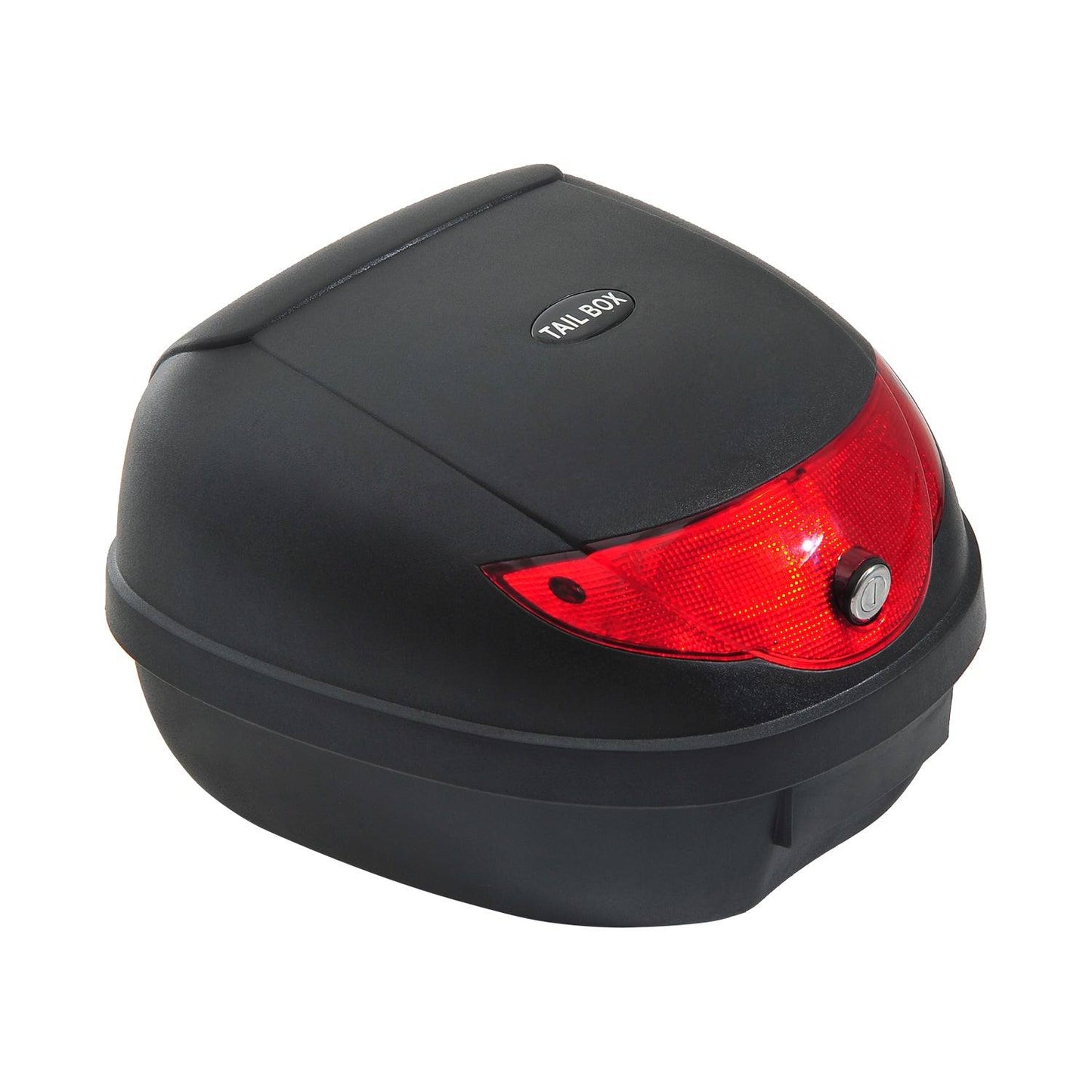 24 L Motorcycle Luggage Case Withreflectors-Black/Red