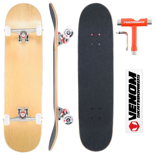 Venom Core Complete Built Skateboard - Natural/Raw - 8.125