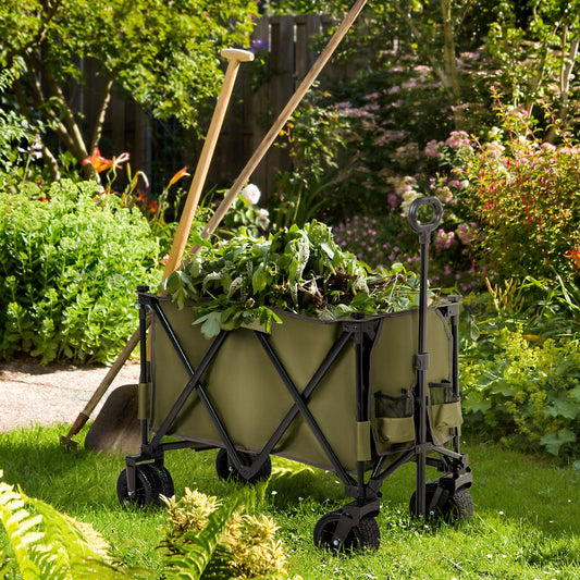 Folding Garden Trolley on Wheels
