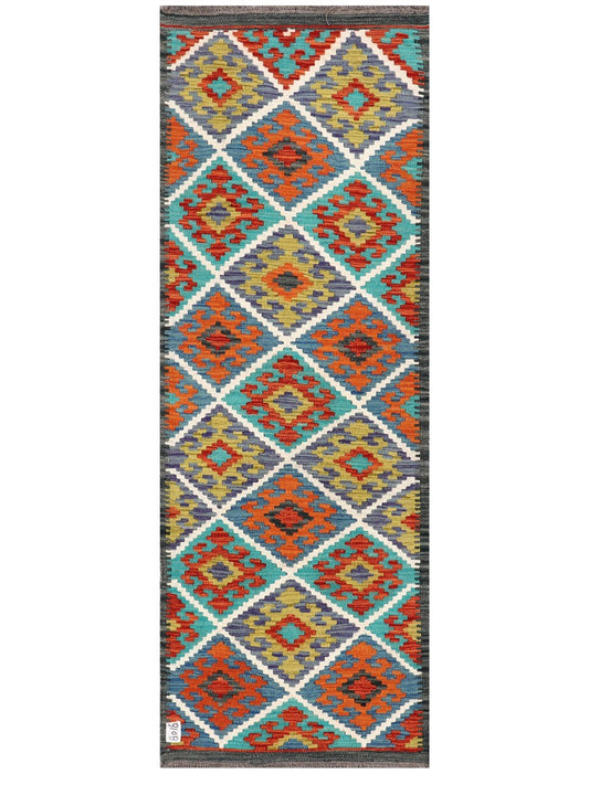 Maimana Afghanistan Kilim Rug - 198 x70 cm