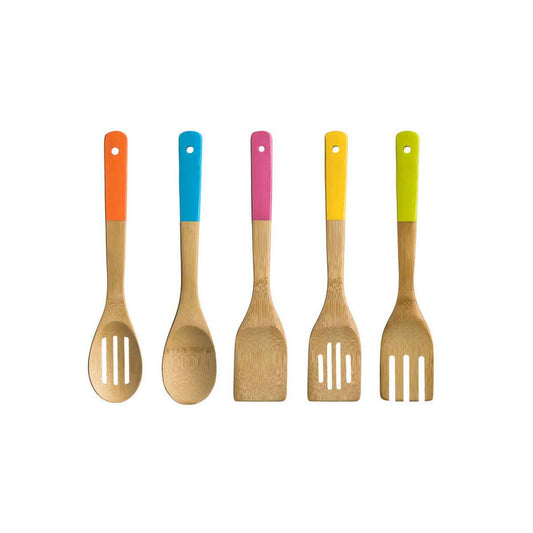 Aleki 5pc Bamboo Kitchen Utensil Set