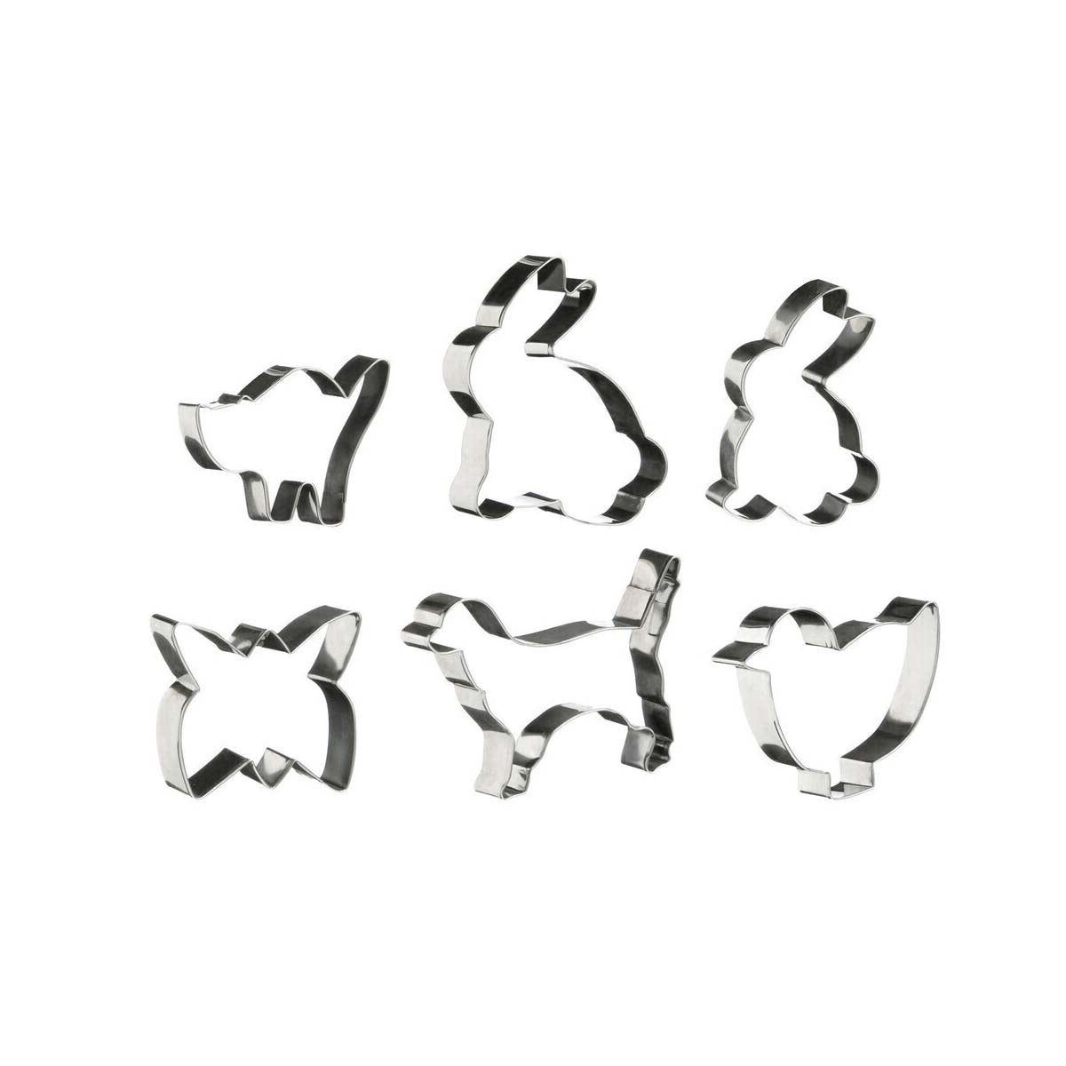 6Pc Animal Shapes Cutter Set