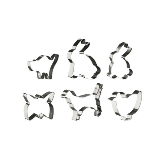 6Pc Animal Shapes Cutter Set