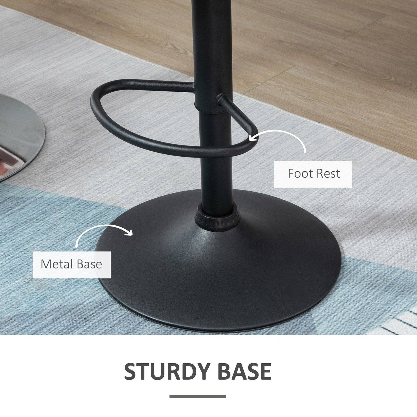 Adjustable Bar Stools Set of 2