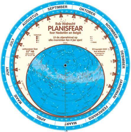 Fryske Planisfear (Frisian Planisphere for 52° North)