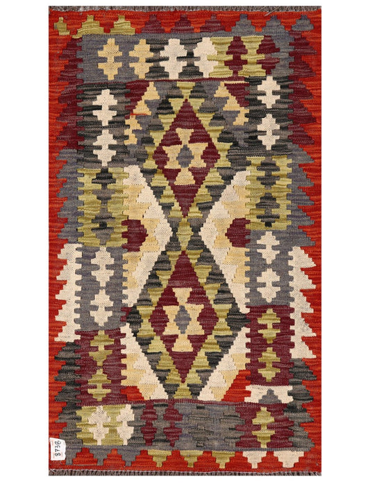 Maimana Afghanistan Kilim Rug - 124 x 72 cm