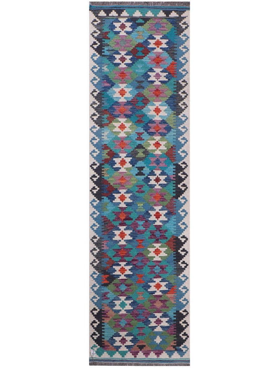 Maimana Afghanistan Kilim Runner - 284 x 79 cm